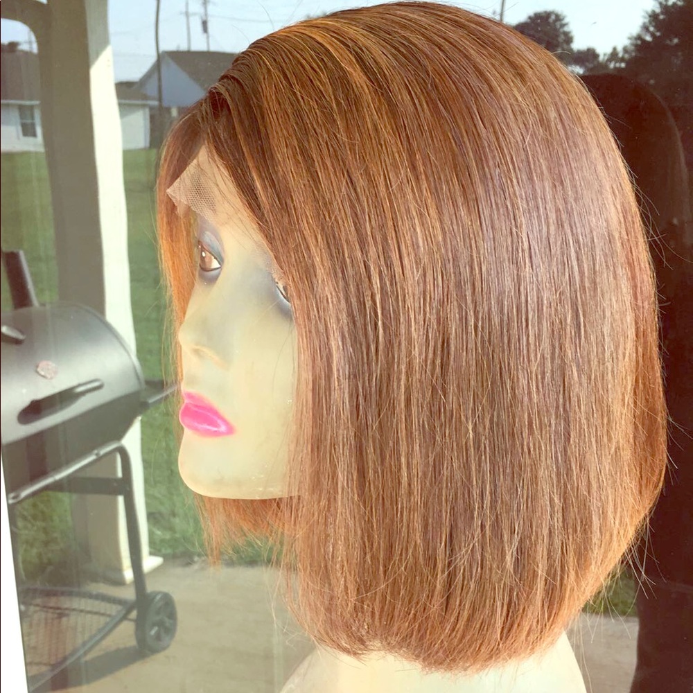 Blunt cut Bob Wig